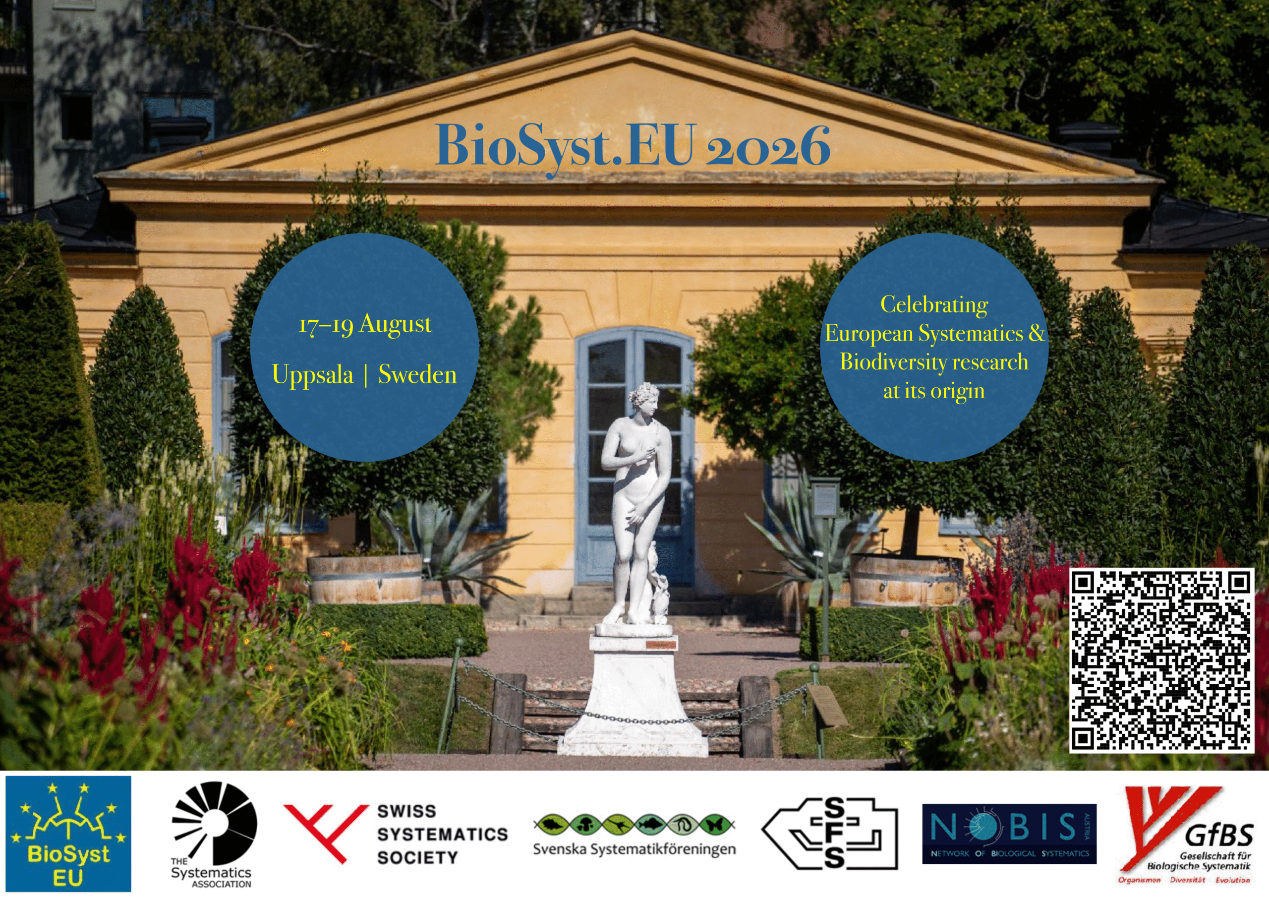Poster for biosyst.eu 2026, 17-19 August in Uppsala, www.trippus.net/BioSyst2026